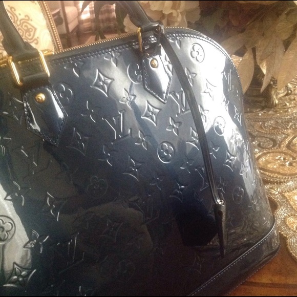 Louis Vuitton Alma Vernis gm bleu nuit - Picture 3 of 7